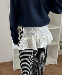 刺繍レイヤードラップスカート