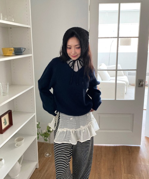 【完売品】miiesmiim WRAPSKIRTラップスカート&シュシュ セール】刺繍レイヤードラップスカート/2025 SS COLLECTION