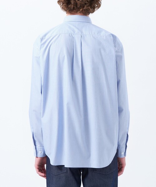 MACKINTOSH PHILOSOPHY(マッキントッシュ フィロソフィー)の「オーバーサイズ 長袖ボタンダウンシャツ 無地/ストライプ(シャツ/ブラウス・メンズ・ブルー/ブルー系その他7/ベージュ系その他5・38/40)」の9枚目の写真