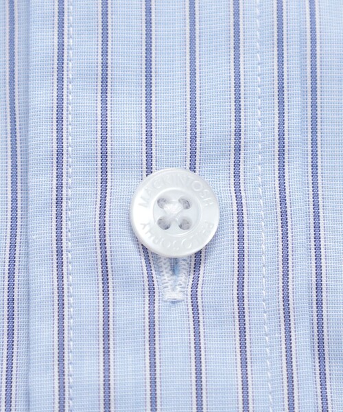 MACKINTOSH PHILOSOPHY(マッキントッシュ フィロソフィー)の「オーバーサイズ 長袖ボタンダウンシャツ 無地/ストライプ(シャツ/ブラウス・メンズ・ブルー/ブルー系その他7/ベージュ系その他5・38/40)」の12枚目の写真