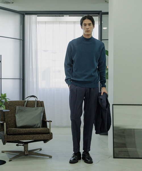 GLOBAL WORK（グローバルワーク）の「モックネックプルオーバー/Salon de GW/288737（ニット/セーター・メンズ・ブラック/チャコールグレー/ターコイズブルー・SMALL/X-LARGE/LARGE/MEDIUM）」の17枚目の写真