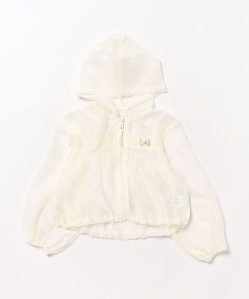 極美品 Vin ヤマダヤ エコレザーギャザーカラーブルゾン クリーム アイボリー Heavy Plating Single Jersey ショールカラーブルゾン(37112821