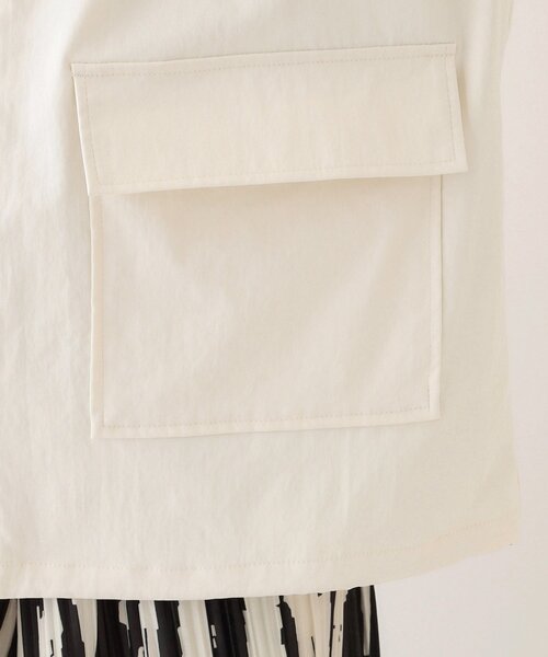 Cutie Blonde（キューティーブロンド）の「【撥水/S-LL】BIGポケット フーディブルゾン（ブルゾン・レディース・アイボリー/オリーブ・01/02/03/04）」の18枚目の写真