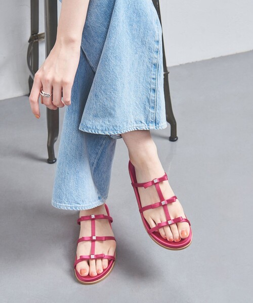 UNITED ARROWS（ユナイテッドアローズ）の「3リボン ミュール（サンダル・レディース・ブラック/ベージュ/ピンク・38/37/36/35）」の17枚目の写真