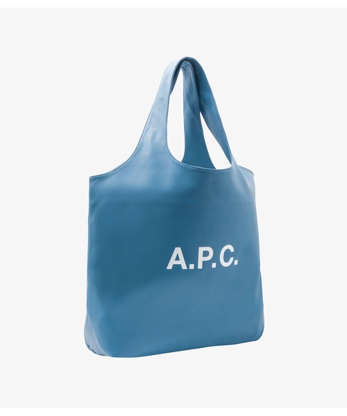 A.P.C.（アーペーセー）の「TOTE NINON（トートバッグ・メンズ・ベージュ系その他/ブルー・ONESIZE）」の3枚目の写真
