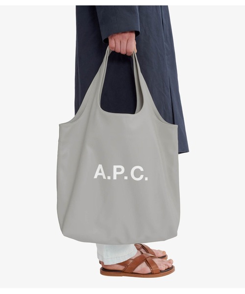 A.P.C.（アーペーセー）の「TOTE NINON（トートバッグ・メンズ・ベージュ系その他/ブルー・ONESIZE）」の8枚目の写真