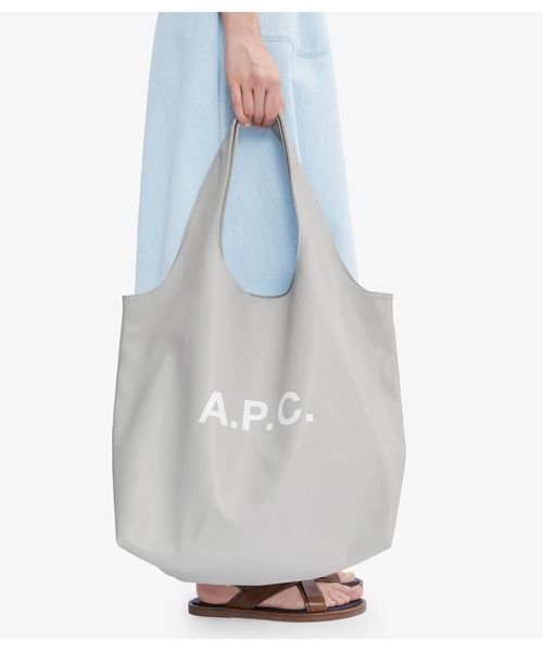 A.P.C.（アーペーセー）の「TOTE NINON（トートバッグ・メンズ・ベージュ系その他/ブルー・ONESIZE）」の12枚目の写真