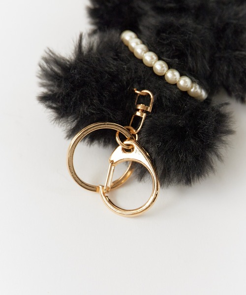 ROOPTOKYO（ループトウキョウ）の「Fluffy Animal Key Chain /ふわふわ カラフルアニマル キーホルダー 夏物 夏服（キーホルダー・レディース・アイボリー/ブラック/グレー/ホワイト/ブラウン/ベージュ・FREE）」の15枚目の写真