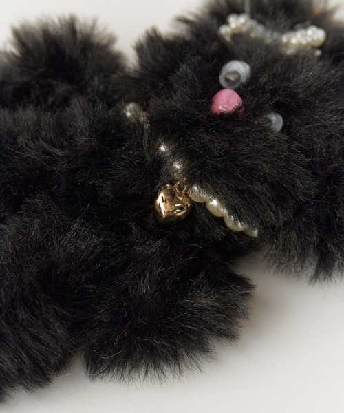 ROOPTOKYO（ループトウキョウ）の「Fluffy Animal Key Chain /ふわふわ カラフルアニマル キーホルダー 夏物 夏服（キーホルダー・レディース・アイボリー/ブラック/グレー/ホワイト/ブラウン/ベージュ・FREE）」の18枚目の写真
