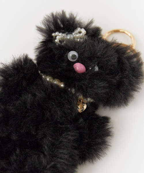 ROOPTOKYO（ループトウキョウ）の「Fluffy Animal Key Chain /ふわふわ カラフルアニマル キーホルダー 夏物 夏服（キーホルダー・レディース・アイボリー/ブラック/グレー/ホワイト/ブラウン/ベージュ・FREE）」の17枚目の写真