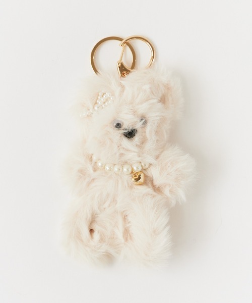 ROOPTOKYO（ループトウキョウ）の「Fluffy Animal Key Chain /ふわふわ カラフルアニマル キーホルダー 夏物 夏服（キーホルダー・レディース・アイボリー/ブラック/グレー/ホワイト/ブラウン/ベージュ・FREE）」の11枚目の写真
