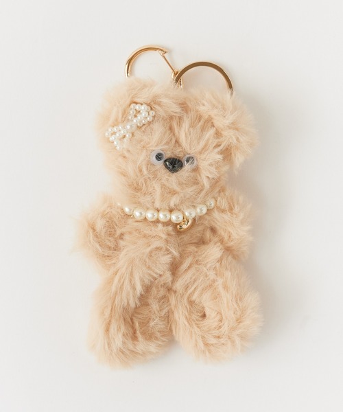 ROOPTOKYO（ループトウキョウ）の「Fluffy Animal Key Chain /ふわふわ カラフルアニマル キーホルダー 夏物 夏服（キーホルダー・レディース・アイボリー/ブラック/グレー/ホワイト/ブラウン/ベージュ・FREE）」の13枚目の写真