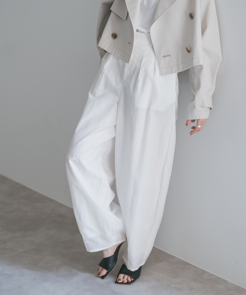 Noble（ノーブル）の「ナイロンタフタボリュームパンツ（その他パンツ