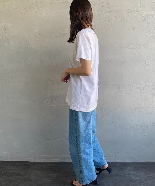 HANES（ヘインズ）の「[HANES/ヘインズ] 2P ジャパンフィット クルーネックTシャツ（Tシャツ/カットソー・レディース・ホワイト・S/M/L/XL）」の19枚目の写真