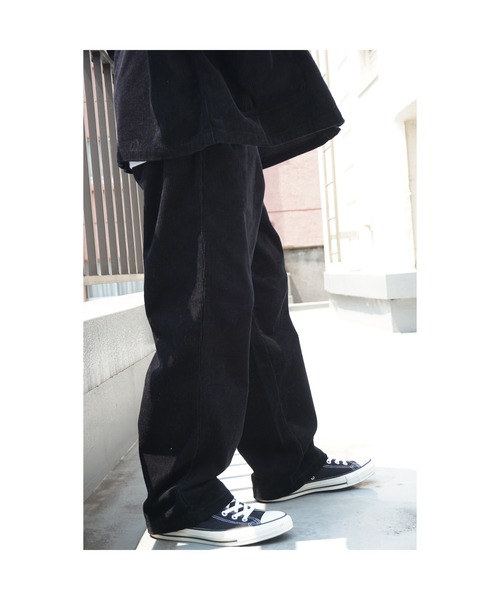 BIG MIKE（ビッグマイク）の「BIG MIKE ビッグマイク/ セットアップ対応 クラシック コーデュロイイージーパンツ /// 102447300B（その他パンツ・メンズ・ブラック/ブラウン/ブルー系その他・MEDIUM/LARGE）」の2枚目の写真
