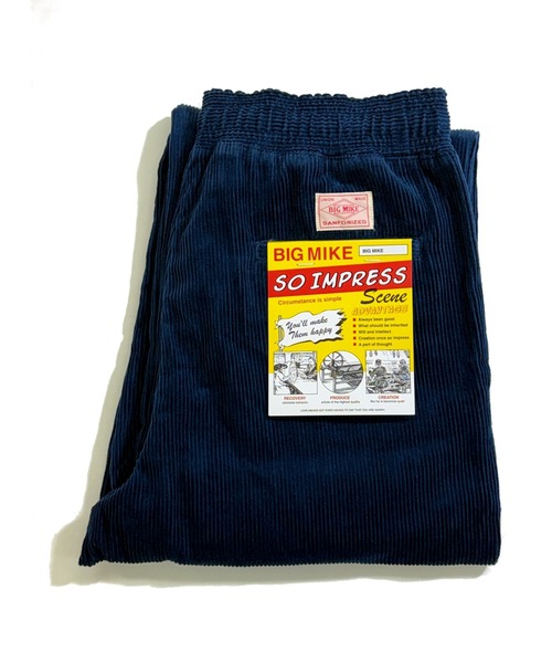 【新品】 BIG MIKE ビッグマイク Corduroy Easy Pants メンズ ブラウン/ブラック/ブルーグレー M-L BIG MIKE ビッグマイク&frasl; 25秋冬新作 セットアップ対応 クラシック