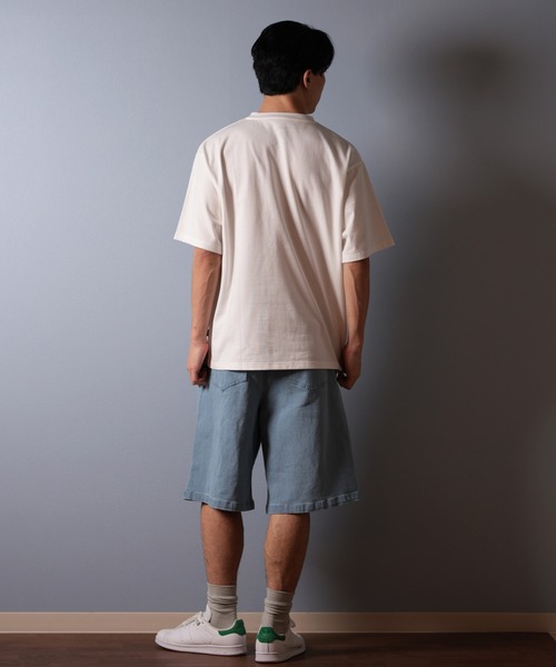 POLeR（ポーラー）の「【ムラサキスポーツ限定】POLER/ポーラー 半袖Tシャツ ビッグシルエット 吸湿速乾 259MCV0013（Tシャツ/カットソー・メンズ・ブラック/ホワイト/ベージュ・M/L/XL）」の7枚目の写真