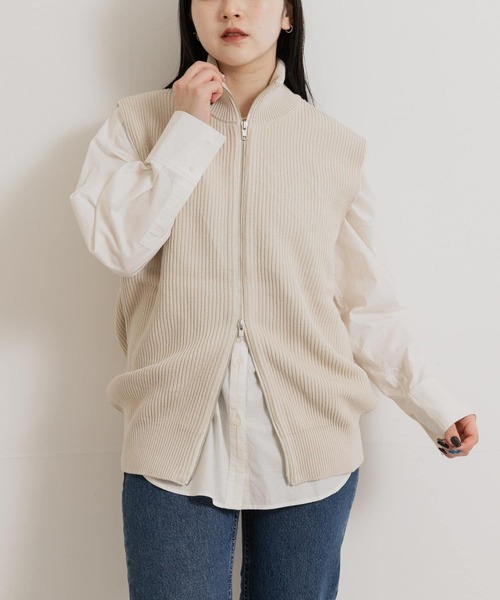 米富繊維 MERCERIZED COTTON RIB VEST（ベスト）｜Yonetomi（ヨネトミ