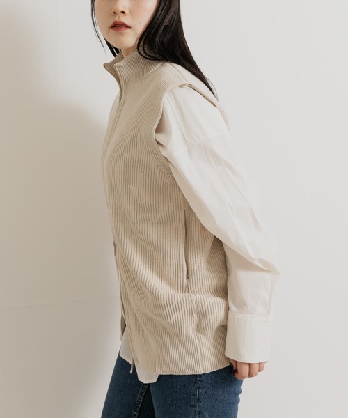 米富繊維 MERCERIZED COTTON RIB VEST（ベスト）｜Yonetomi（ヨネトミ