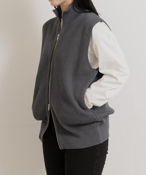 米富繊維 MERCERIZED COTTON RIB VEST（ベスト）｜Yonetomi（ヨネトミ