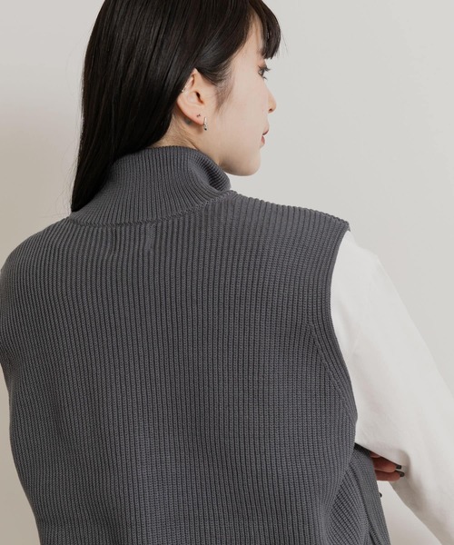 米富繊維 MERCERIZED COTTON RIB VEST（ベスト）｜Yonetomi（ヨネトミ
