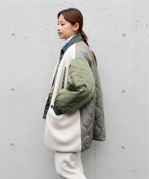 STUMBLY / スタンブリー QUILTED LONG MA-1 CONBINATION STUMBLY / スタンブリー QUILTED LONG MA-1 CONBINATION