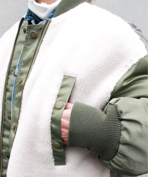 STUMBLY / スタンブリー QUILTED LONG MA-1 CONBINATION