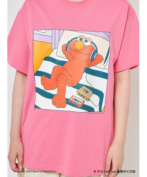 tシャツ 「UNISEX」エルモ　アートTシャツ（TAPE） レディース メンズ UNISEX】エルモ アートTシャツ（TAPE）（Tシャツ/カットソー