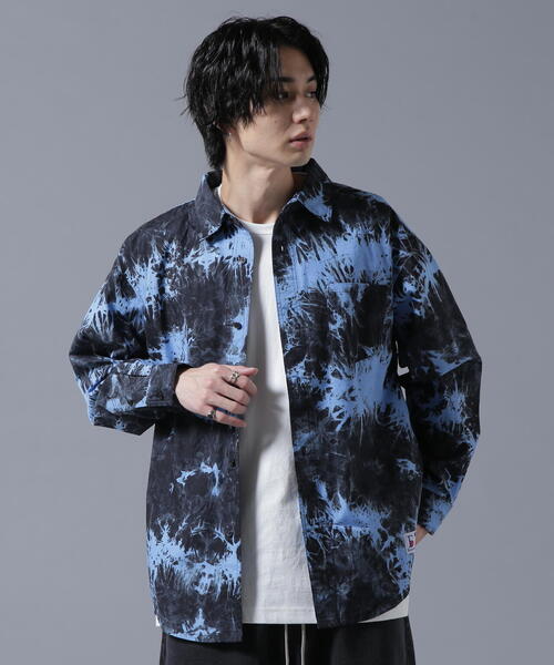 DANKE SCHON（ダンケシェーン）の「【WEB＆DEPOT限定】DankeSchon/ダンケシェーン/TIE DYE LONG SHIRTS（シャツ/ブラウス・メンズ・ベージュ/ブラック・F）」の6枚目の写真
