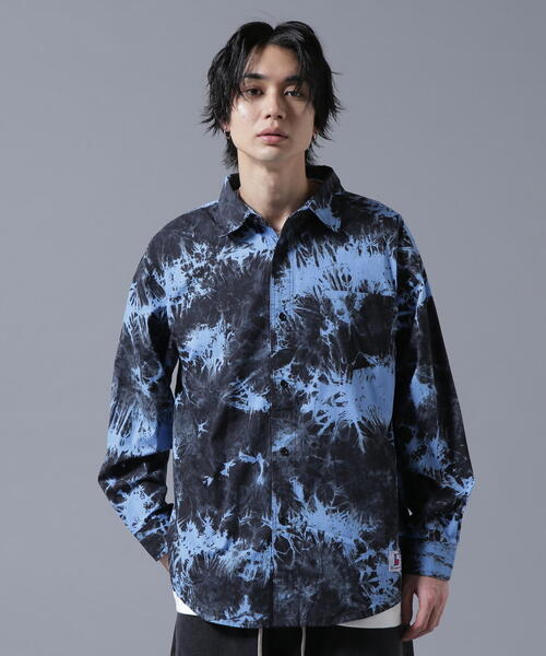 DANKE SCHON（ダンケシェーン）の「【WEB＆DEPOT限定】DankeSchon/ダンケシェーン/TIE DYE LONG SHIRTS（シャツ/ブラウス・メンズ・ベージュ/ブラック・F）」の3枚目の写真