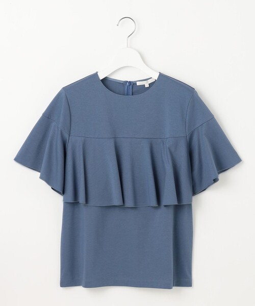 自由区(ジユウク)の「ハイツイストポンチフレアディティール カットソー(Tシャツ/カットソー・レディース・ダルブルー系/ライトグレー系/ネイビー系/アイボリー系・38/40)」の15枚目の写真