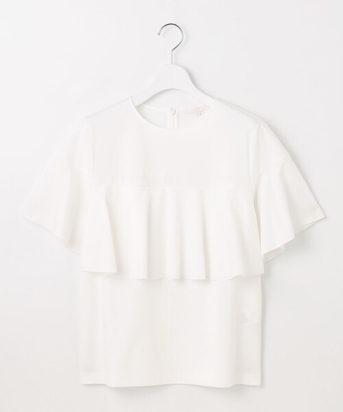 自由区(ジユウク)の「ハイツイストポンチフレアディティール カットソー(Tシャツ/カットソー・レディース・ダルブルー系/ライトグレー系/ネイビー系/アイボリー系・38/40)」の17枚目の写真