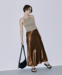 LIENCOEUR | モードサテンフレアスカート(スカート)