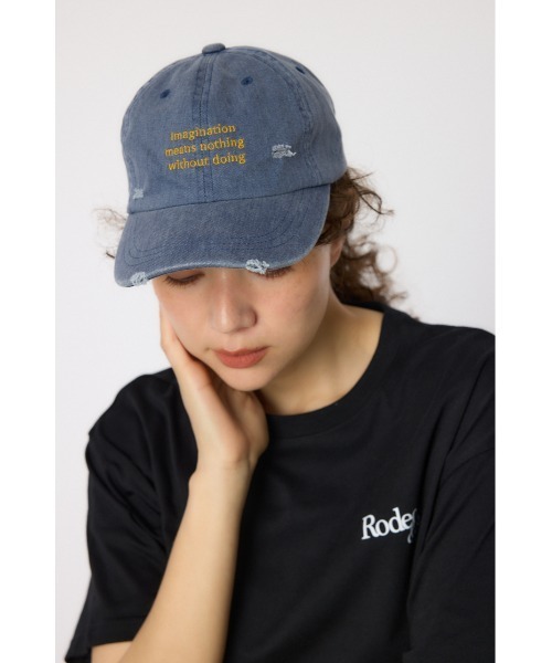 RODEO CROWNS WIDE BOWL（ロデオクラウンズワイドボウル）の「メッセージ刺繍キャップ（キャップ・レディース・ブラック/ブルー/ブラウン/ミント・FREE）」の4枚目の写真