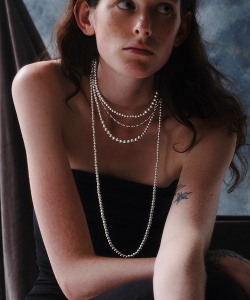 quip queint（クイップクエイント）の「【quip queint】bowling rhythm necklace/ボウリング リズム ネックレス QU159（ネックレス・レディース・シルバー・FREE）」の3枚目の写真