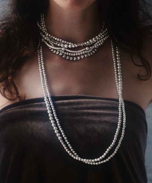 quip queint（クイップクエイント）の「【quip queint】bowling rhythm necklace/ボウリング リズム ネックレス QU159（ネックレス・レディース・シルバー・FREE）」の4枚目の写真