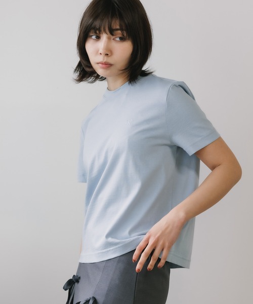 Calvin Klein（カルバン・クライン）の「Calvin Klein/カルバンクライン SS ARCHIVE LOGO CREWNK TEE Ｔシャツ（Tシャツ/カットソー・レディース・ホワイト/ブラック/ライトブルー・XS/S/M）」の20枚目の写真