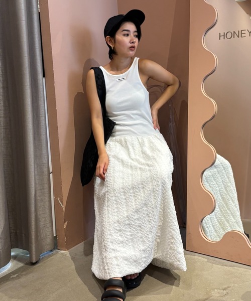 HONEY MI HONEY(ハニーミーハニー)の「rib tank balloon one-piece(ワンピース・レディース・ブラック/グレー/ホワイト・FREE)」の20枚目の写真