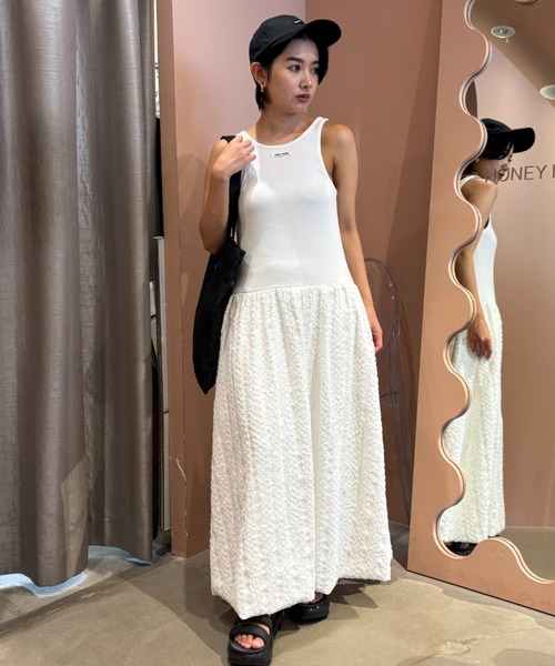 HONEY MI HONEY(ハニーミーハニー)の「rib tank balloon one-piece(ワンピース・レディース・ブラック/グレー/ホワイト・FREE)」の17枚目の写真