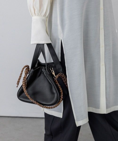 A part by（アパートバイ）の「パラコードハンドバッグ（ハンドバッグ・レディース・ブラック/ベージュ・FREE）」の11枚目の写真