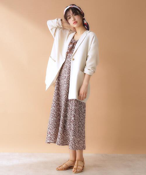 THE SHOP TK （ザ ショップ ティーケー ）の「パナマメッシュジャケット（テーラードジャケット・レディース・アイボリー/ダークブラウン/ブラック・12/13）」の8枚目の写真