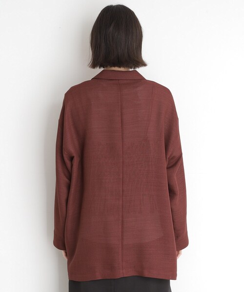 THE SHOP TK （ザ ショップ ティーケー ）の「パナマメッシュジャケット（テーラードジャケット・レディース・アイボリー/ダークブラウン/ブラック・12/13）」の17枚目の写真