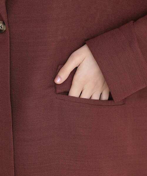 THE SHOP TK （ザ ショップ ティーケー ）の「パナマメッシュジャケット（テーラードジャケット・レディース・アイボリー/ダークブラウン/ブラック・12/13）」の22枚目の写真