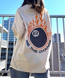 【spiritoso】ビリヤード両面プリント ビッグシルエットTシャツ
