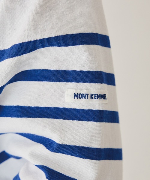 tシャツ 「MONT KEMMEL/モンケメル」CREW LS TEE DRAWSTRING O/E BASQUE BORDER/ボーダーバスクシャツ MONT KEMMEL/モンケメル］CREW LS TEE DRAWSTRING O/E BASQUE