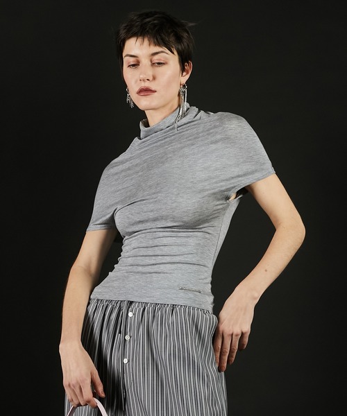 セール】カウルネックトップ / Cowl Neck Top（Tシャツ