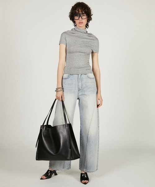 セール】カウルネックトップ / Cowl Neck Top（Tシャツ