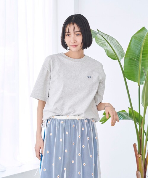 PENNEYS(ぺニーズ)の「PENNEYS別注 コットンアソートTシャツ(Tシャツ/カットソー・レディース・オフホワイト/その他1/その他2/その他3/ナチュラル/ダークグレー/クリーム・M/L)」の17枚目の写真