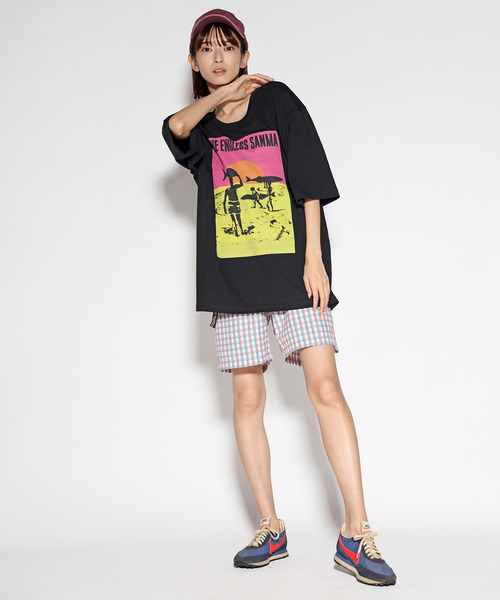ALDIES(アールディーズ)の「Endless Big T / エンドレスビッグT(Tシャツ/カットソー・メンズ・ブラック/ホワイト・FREE)」の1枚目の写真
