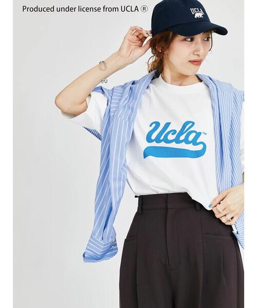 Lugnoncure（ルノンキュール）の「【UCLA】テールロゴTシャツ（Tシャツ/カットソー・レディース・ブラック/オフホワイト・F）」の2枚目の写真